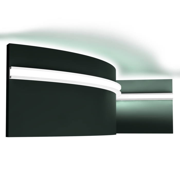Гибкий профиль для скрытого освещения из полиуретана CX190F U-PROFILE